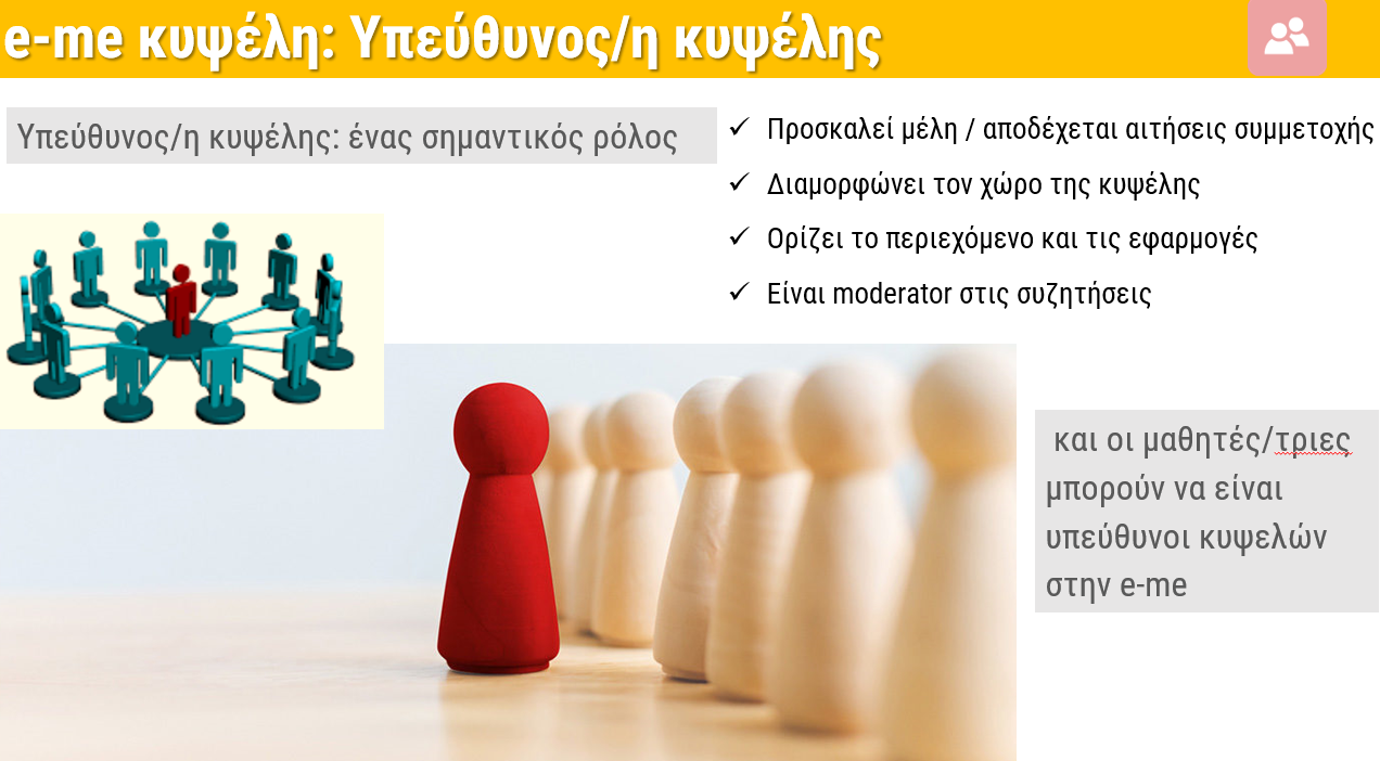 e-me Κυψέλης: Υπεύθυνος/η Κυψέλης
